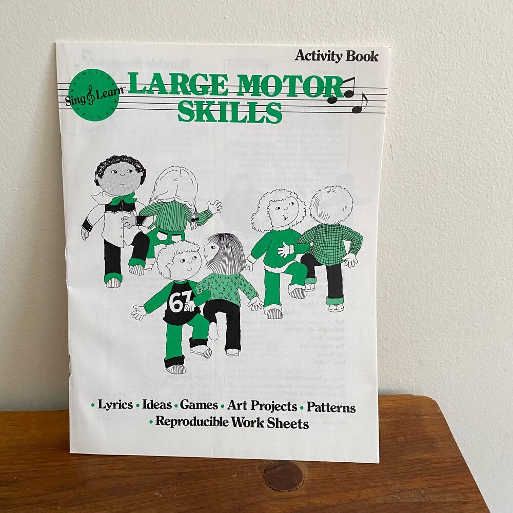 Vintage 1988 Large Motor Skills Activity Book